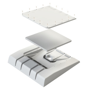 Parsec PRO13CC Cane Corso Series Starlink Antenna with 8x8 MIMO 5G LTE, MIMO WiFi, and GPS, IP67 rated